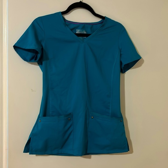 Other - Purple lab scrub tops by healing, hands, extra small scrubs tops
